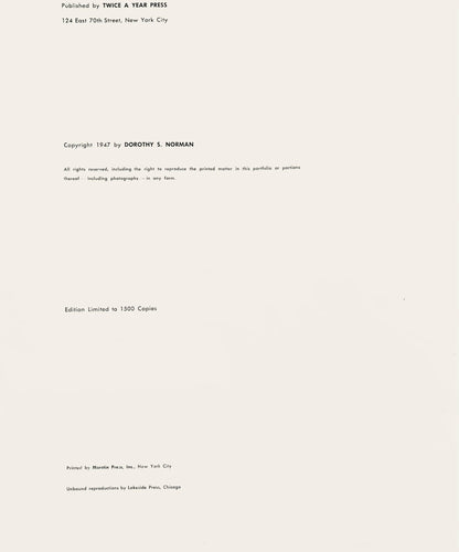 Alfred Stieglitz, John Marin, Alfred Stieglitz Memorial Portfolio 1864-1946, Halftone Photograph