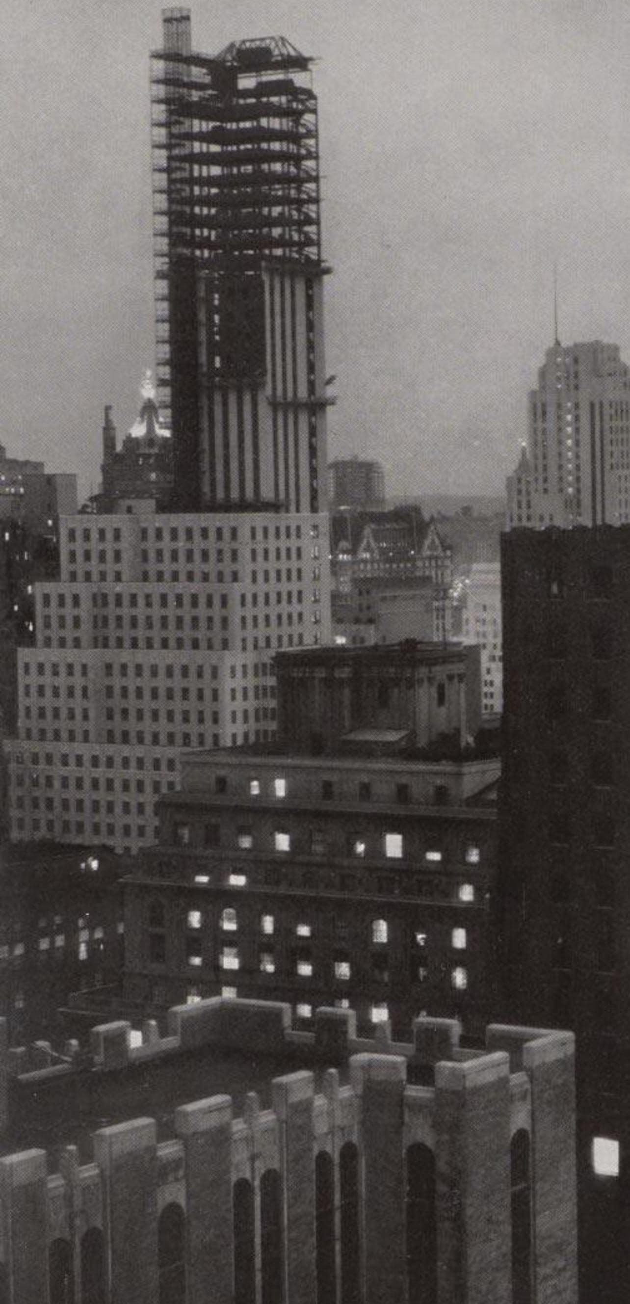 Alfred Stieglitz, Evening From The Shelton, Alfred Stieglitz Memorial Portfolio 1864-1946, Halftone