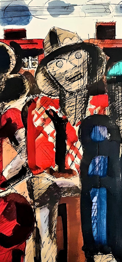 Marcel Gromaire, Composition, Loge De Gromaire, Lithograph