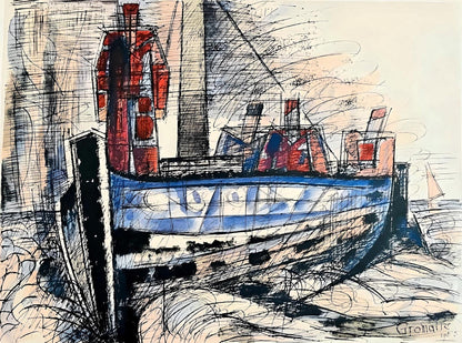 Marcel Gromaire, Composition, Loge De Gromaire, Lithograph