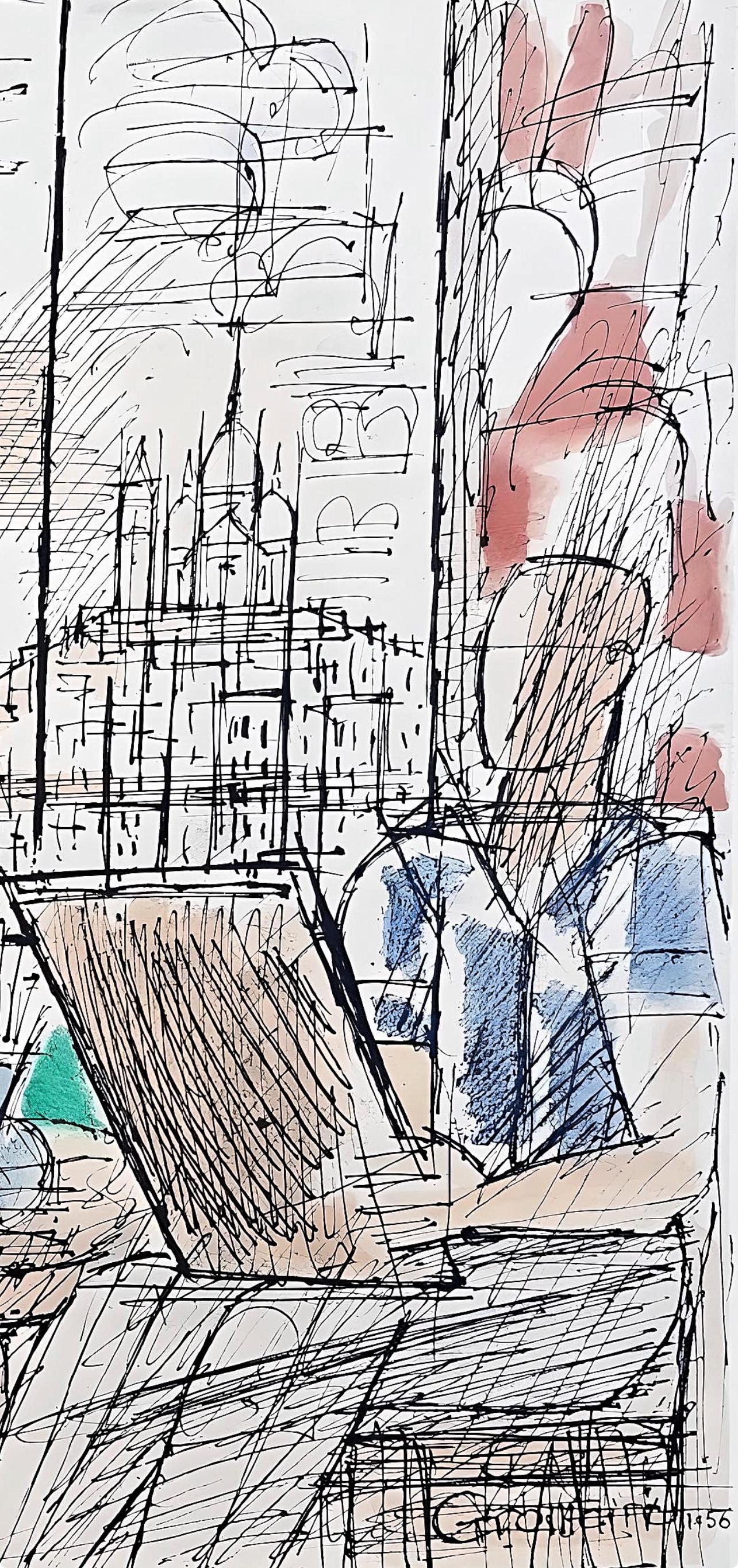 Marcel Gromaire, Composition, Loge De Gromaire, Lithograph