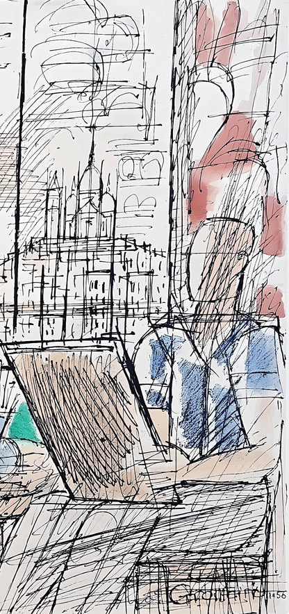 Marcel Gromaire, Composition, Loge De Gromaire, Lithograph