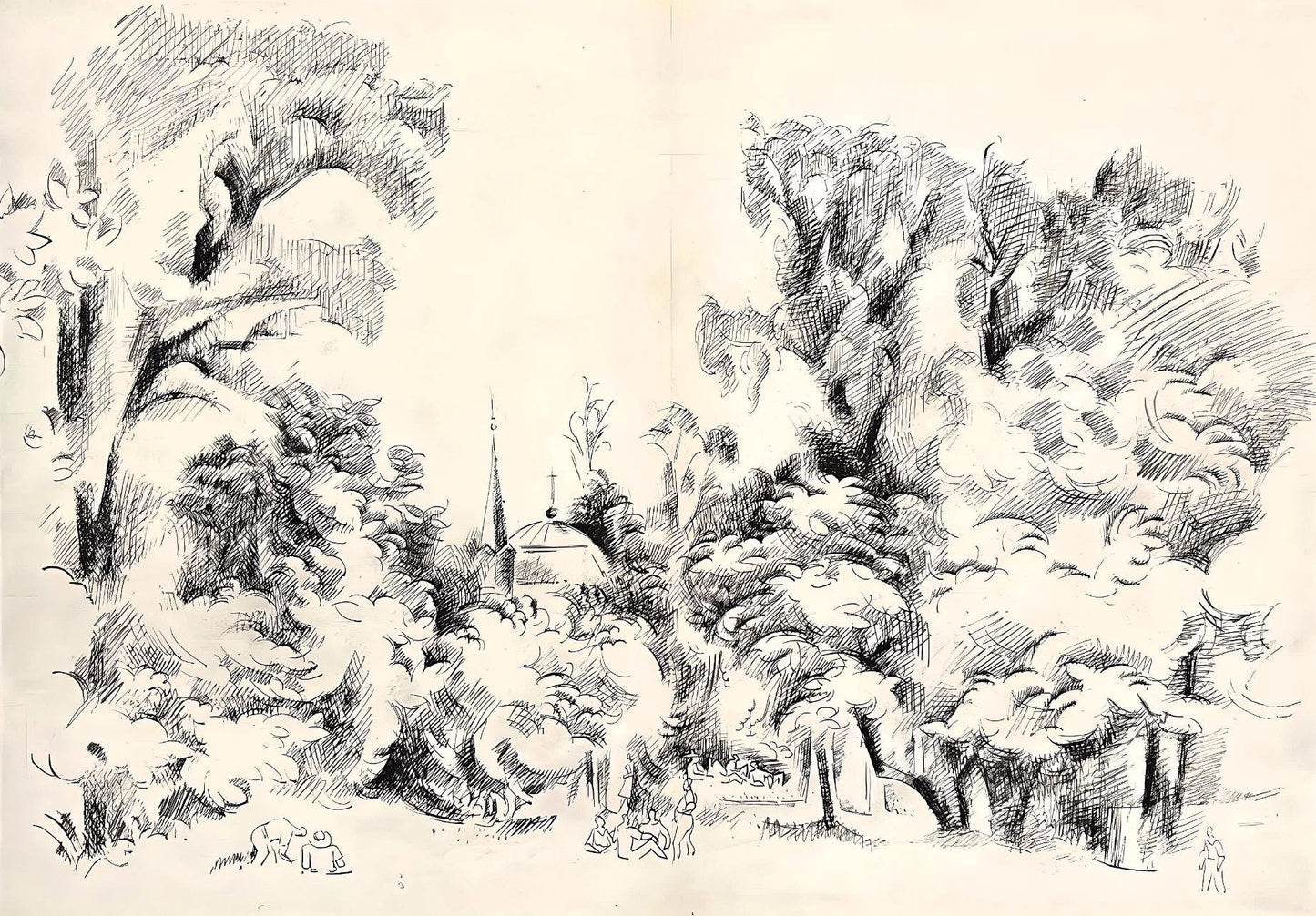 Andr Lhote, Composition, Loge De Andr Lhote, Lithograph