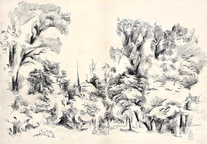 Andr Lhote, Composition, Loge De Andr Lhote, Lithograph