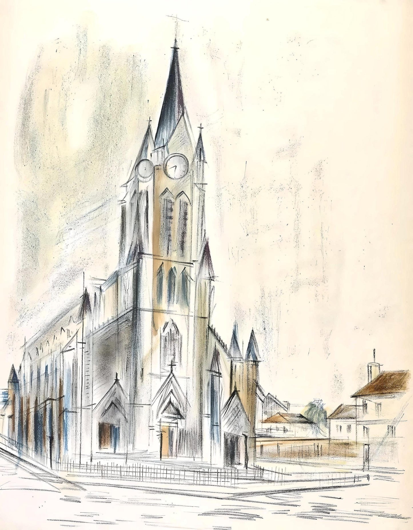 Maurice Utrillo, Composition, Loge De Maurice Utrillo, Lithograph