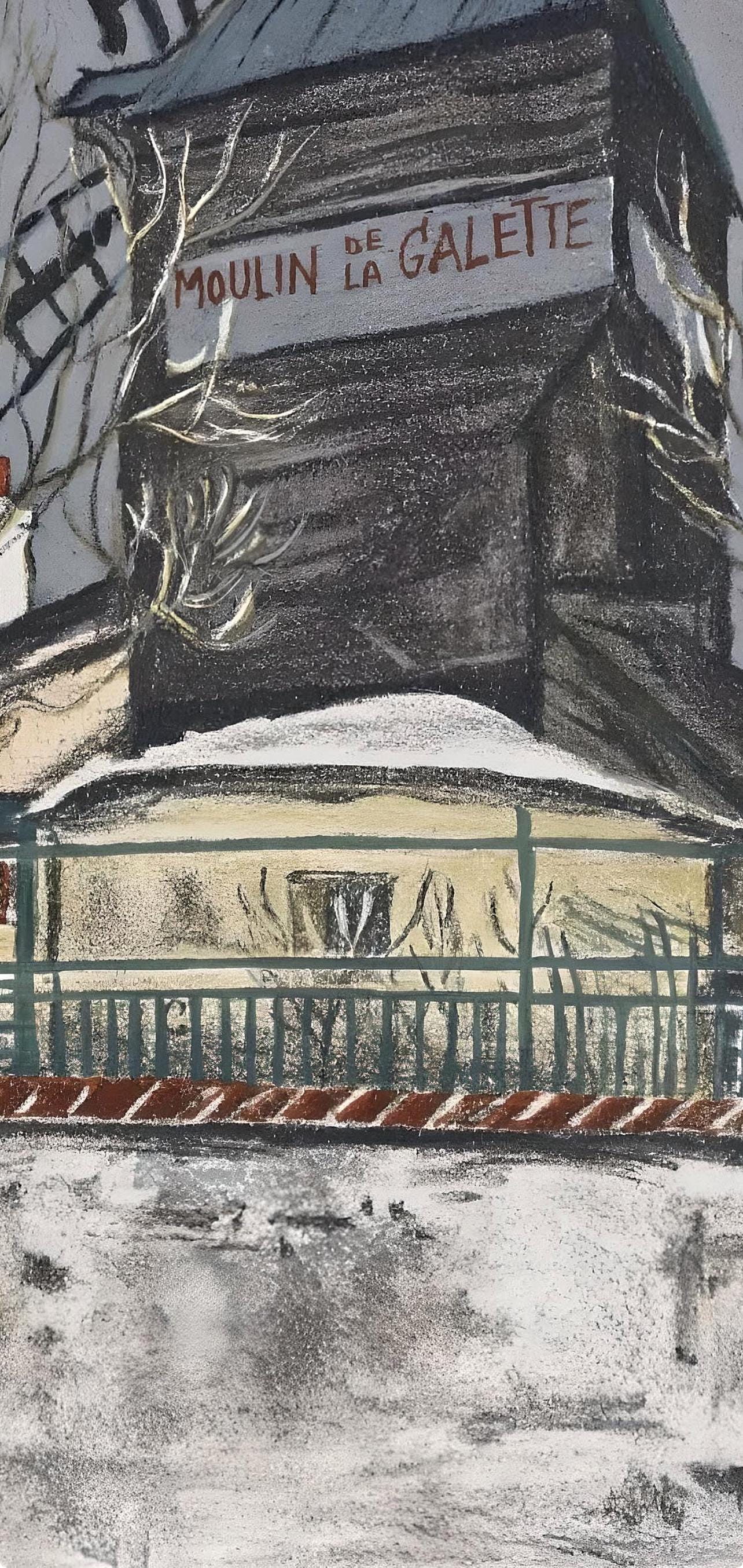 Maurice Utrillo, Composition, Loge De Maurice Utrillo, Lithograph