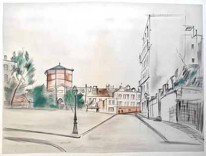 Maurice Utrillo, Composition, Loge De Maurice Utrillo, Lithograph