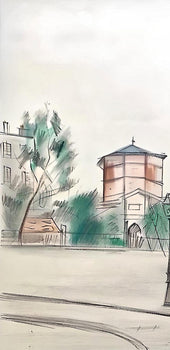 Maurice Utrillo, Composition, Loge De Maurice Utrillo, Lithograph