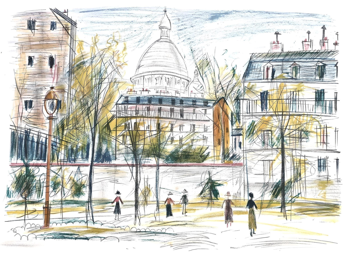 Maurice Utrillo, Composition, Loge De Maurice Utrillo, Lithograph