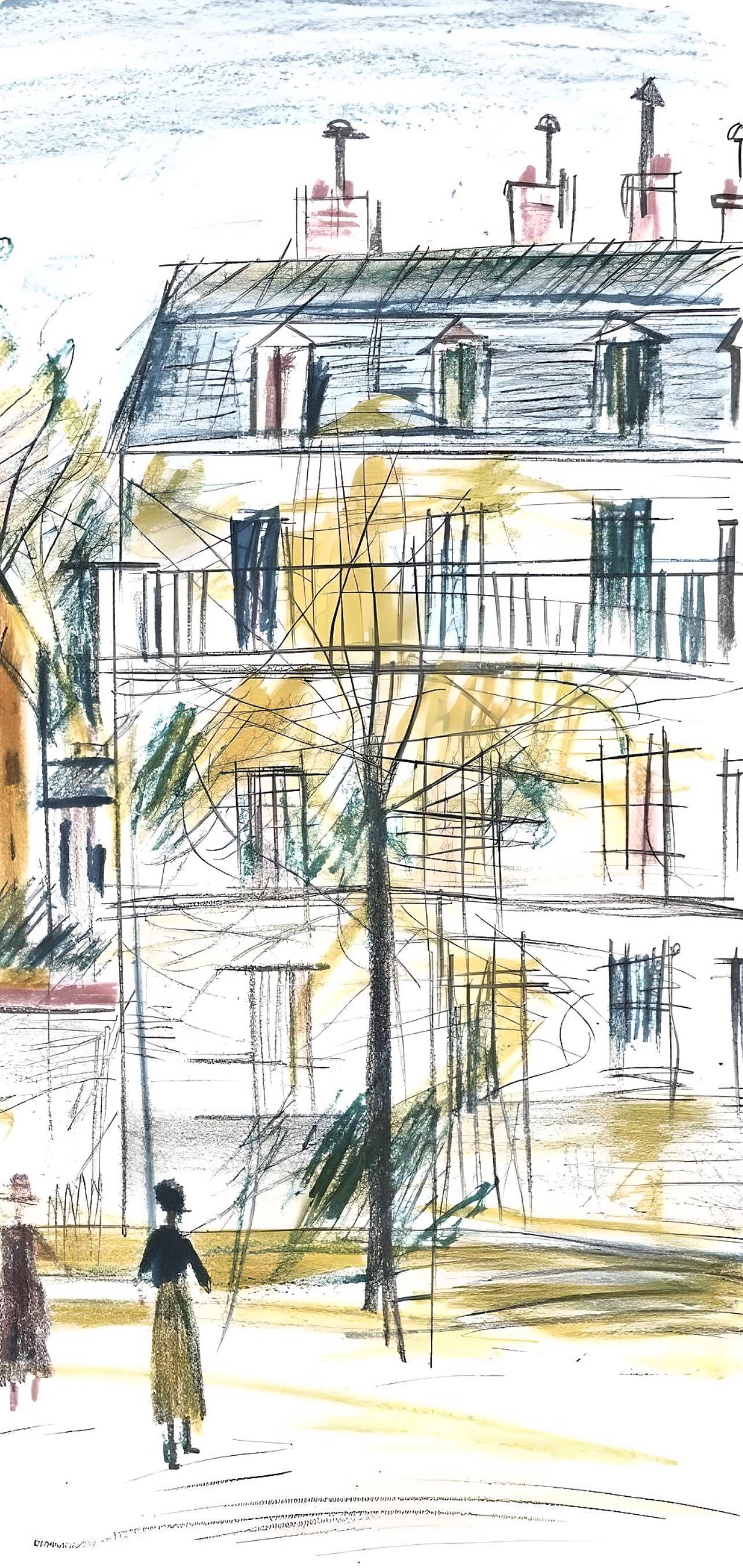 Maurice Utrillo, Composition, Loge De Maurice Utrillo, Lithograph