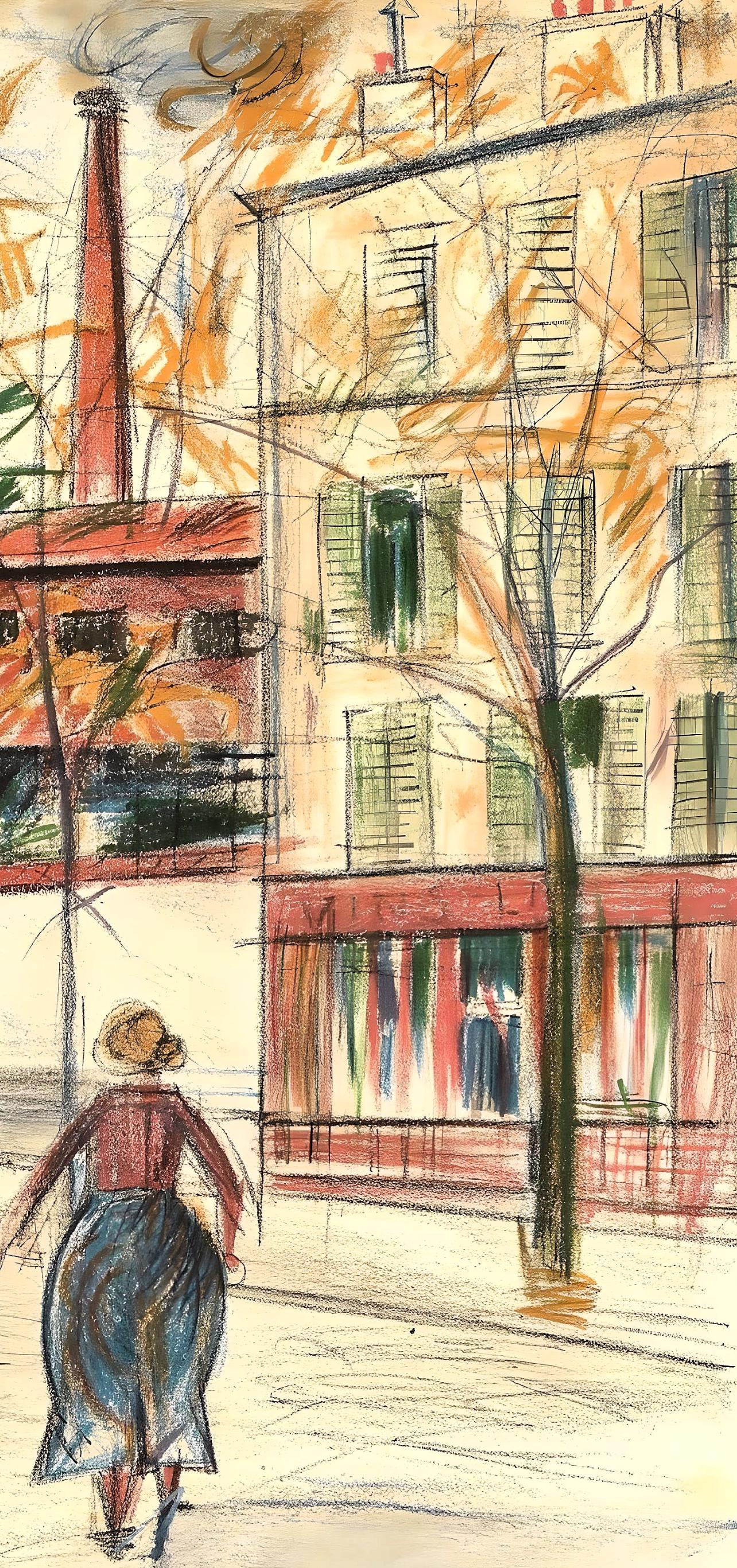 Maurice Utrillo, Composition, Loge De Maurice Utrillo, Lithograph