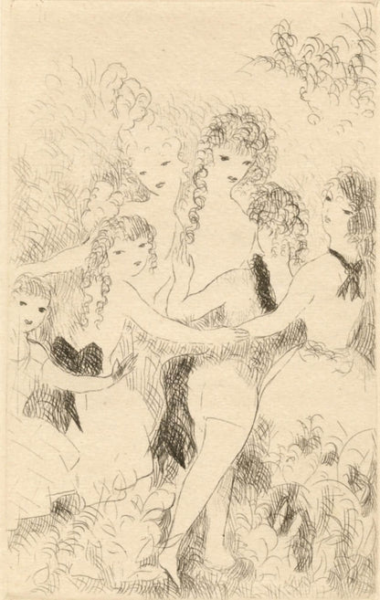 Marie Laurencin, La Ronde, Dix Filles Dans Un Pr, Etching