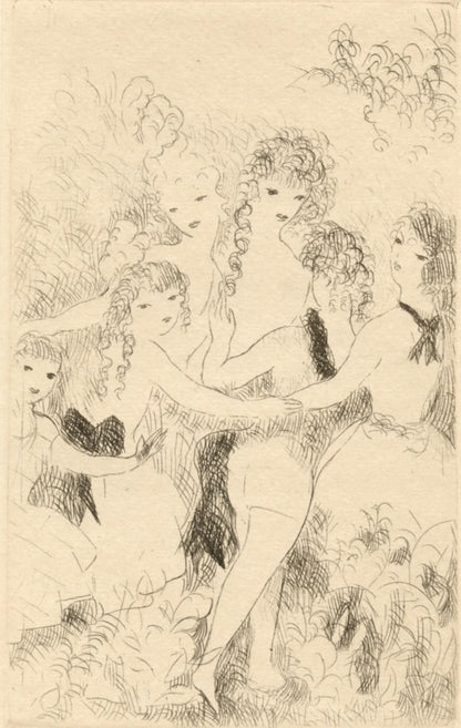 Marie Laurencin, La Ronde, Dix Filles Dans Un Pr, Etching