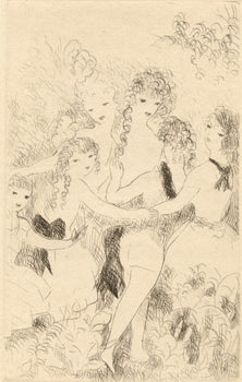 Marie Laurencin, La Ronde, Dix Filles Dans Un Pr, Etching