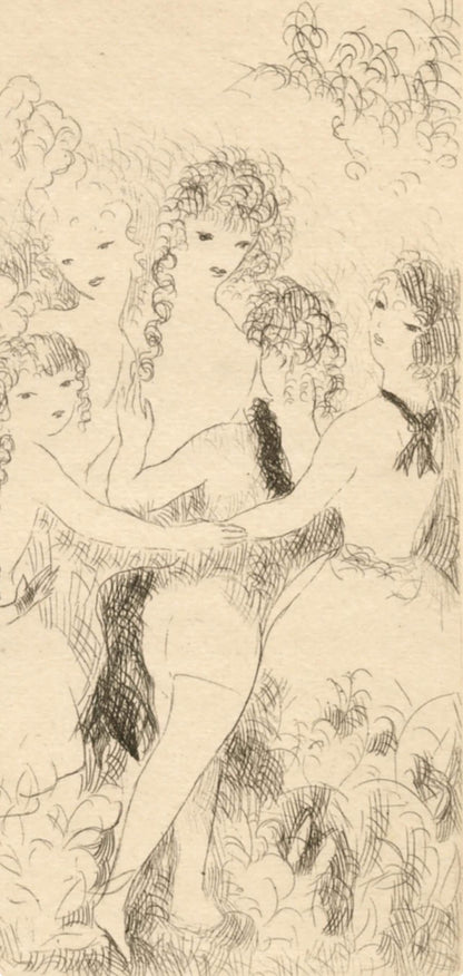 Marie Laurencin, La Ronde, Dix Filles Dans Un Pr, Etching