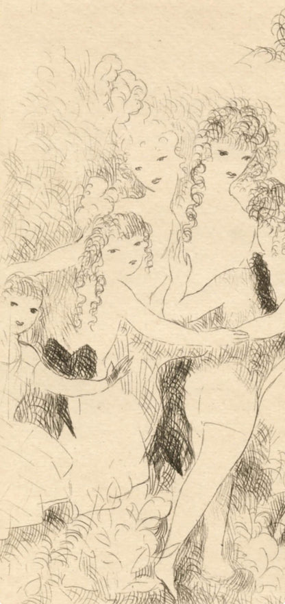 Marie Laurencin, La Ronde, Dix Filles Dans Un Pr, Etching
