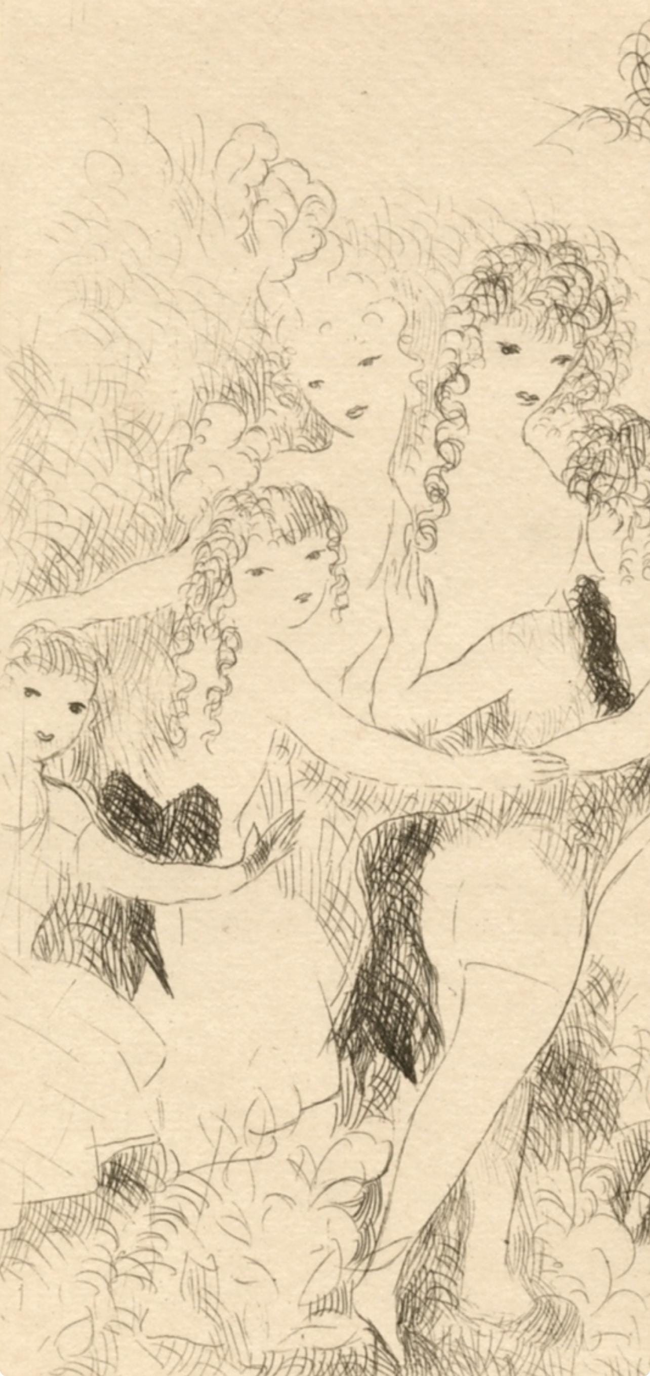 Marie Laurencin, La Ronde, Dix Filles Dans Un Pr, Etching