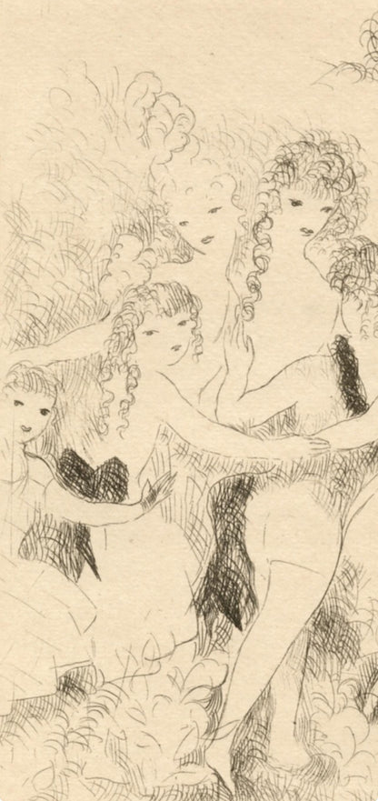 Marie Laurencin, La Ronde, Dix Filles Dans Un Pr, Etching