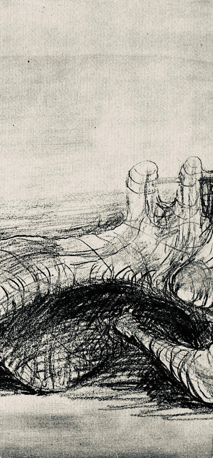 Henry Moore, Reclining Figure, The Drawings Of Henry Moore, Lithograph