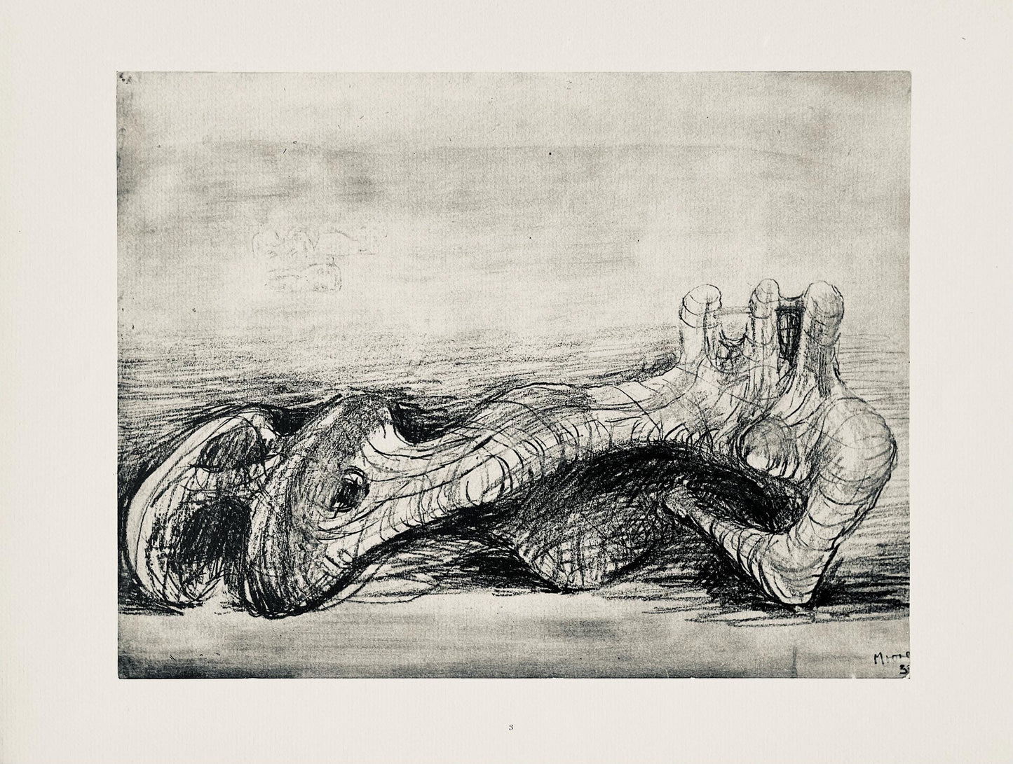 Henry Moore, Reclining Figure, The Drawings Of Henry Moore, Lithograph