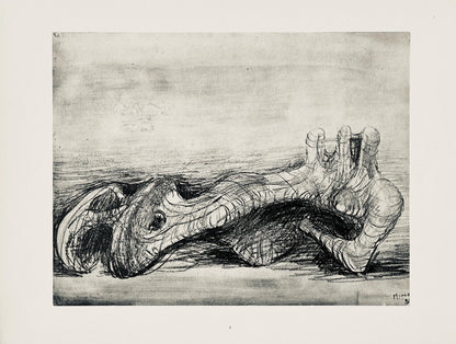 Henry Moore, Reclining Figure, The Drawings Of Henry Moore, Lithograph