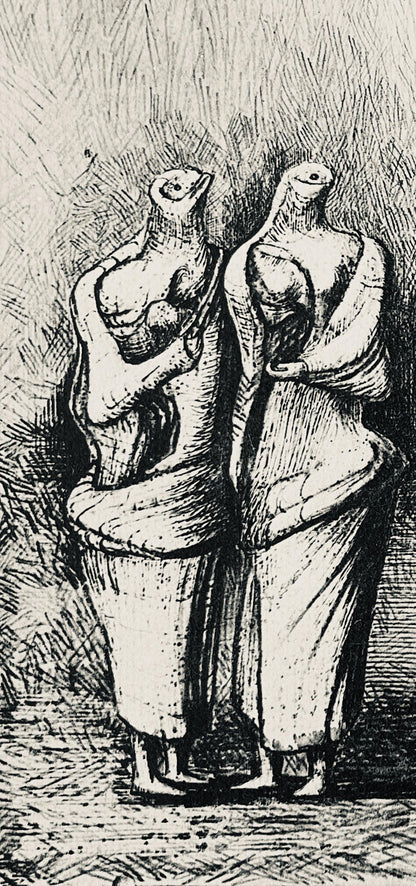 Henry Moore, Group Of Draped Standing Figures, The Drawings Of Henry Moore, Lithograph