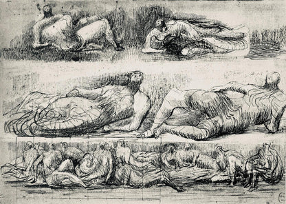 Henry Moore, Reclining Figures, The Drawings Of Henry Moore, Lithograph