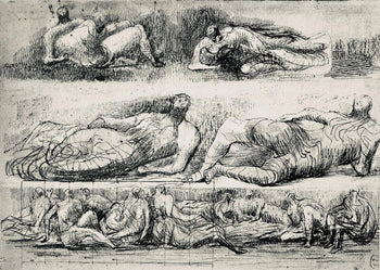 Henry Moore, Reclining Figures, The Drawings Of Henry Moore, Lithograph