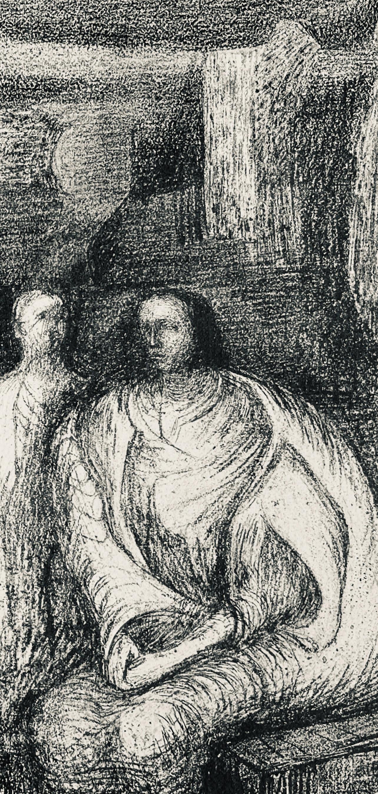 Henry Moore, Figures Against An Architectural Background, The Drawings Of Henry Moore, Lithograph