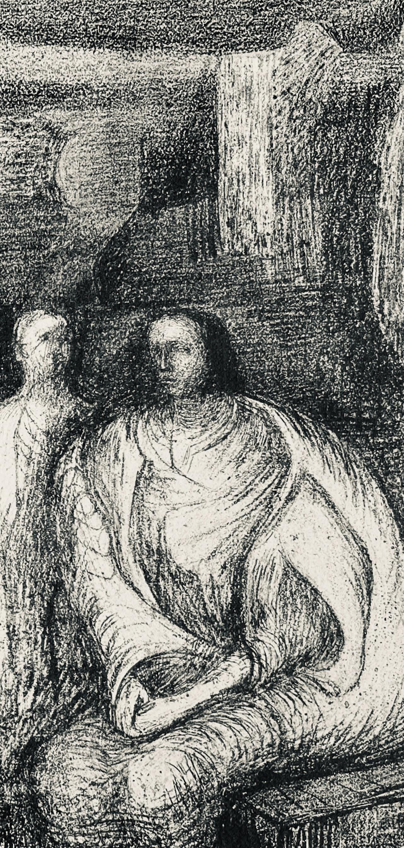 Henry Moore, Figures Against An Architectural Background, The Drawings Of Henry Moore, Lithograph