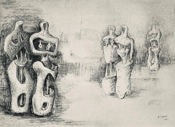 Henry Moore, Standing Figures, The Drawings Of Henry Moore, Lithograph