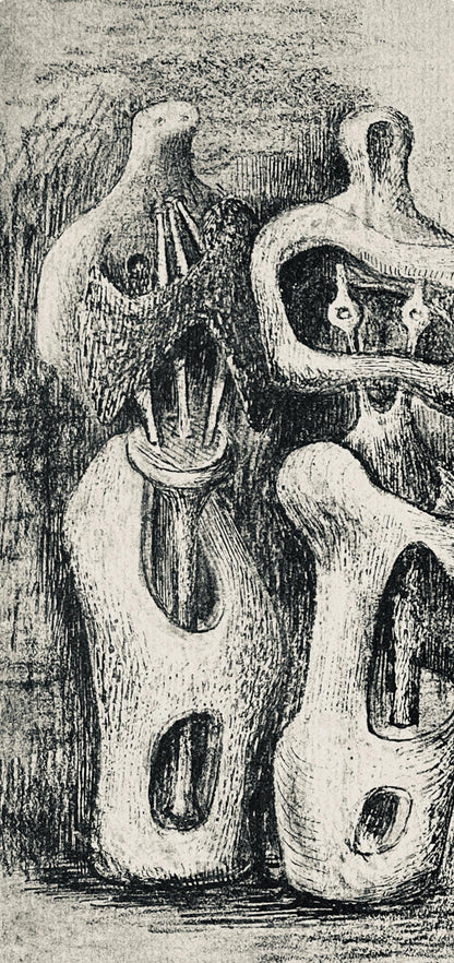 Henry Moore, Standing Figures, The Drawings Of Henry Moore, Lithograph
