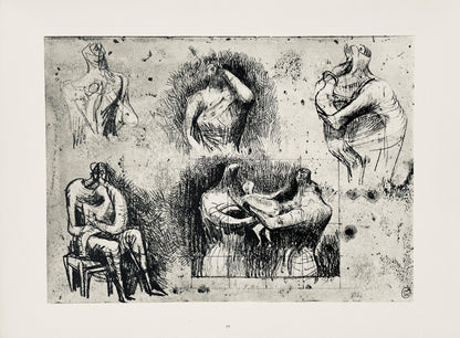 Henry Moore, Drawing For Sculpture, The Drawings Of Henry Moore, Lithograph