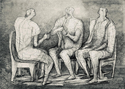 Henry Moore, Women Winding Wool, The Drawings Of Henry Moore, Lithograph