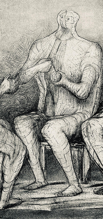 Henry Moore, Women Winding Wool, The Drawings Of Henry Moore, Lithograph