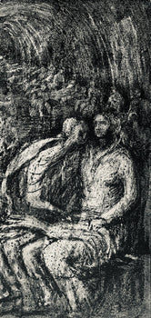 Henry Moore, Seated Women In A Tube Shelter, The Drawings Of Henry Moore, Lithograph