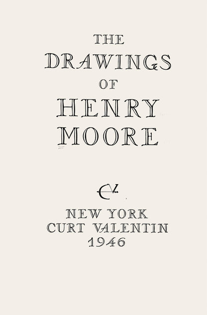 Henry Moore, Page From A Notebook, The Drawings Of Henry Moore, Lithograph