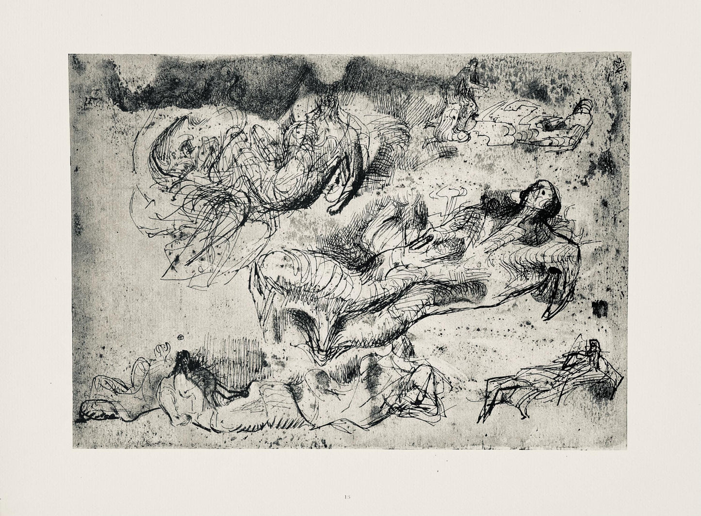 Henry Moore, Sketches For Sculpture, The Drawings Of Henry Moore, Lithograph