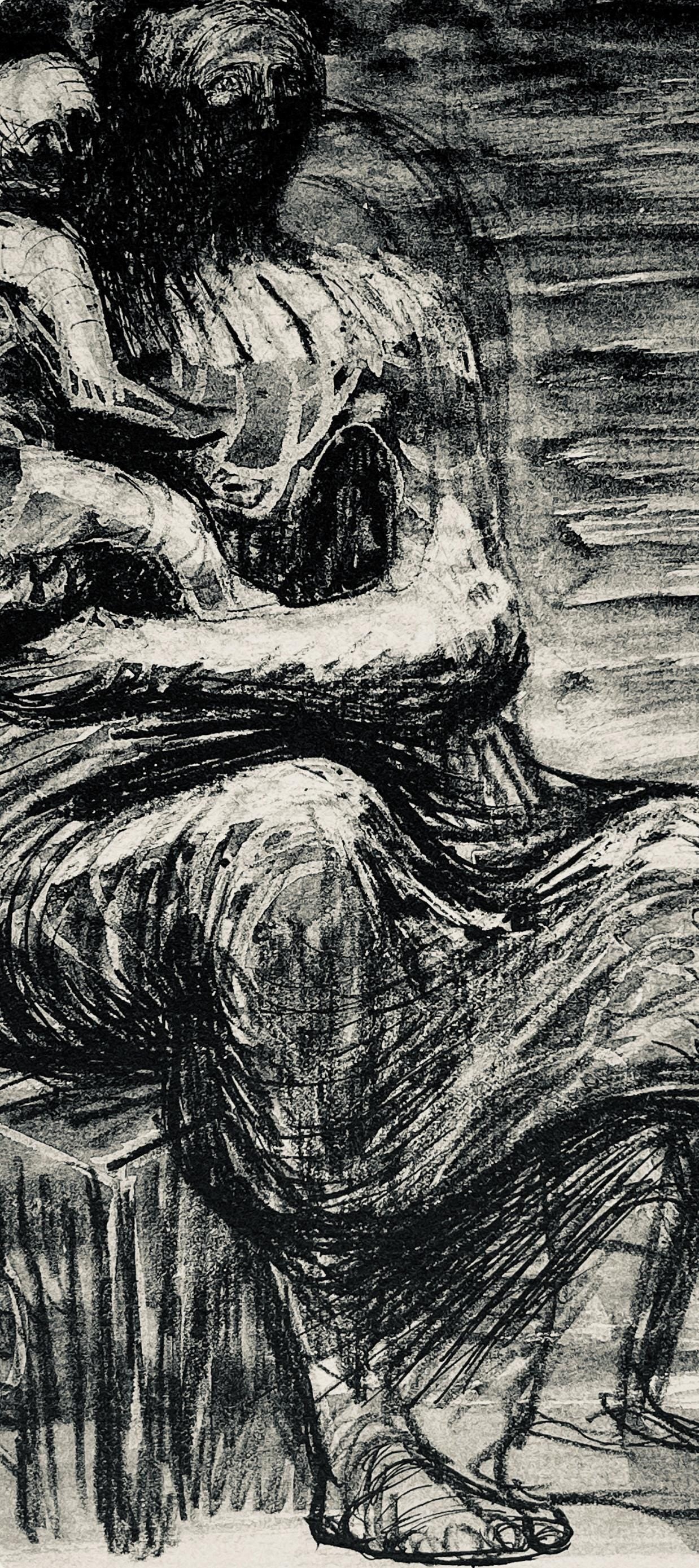 Henry Moore, Study For Northampton Madonna, The Drawings Of Henry Moore, Lithograph