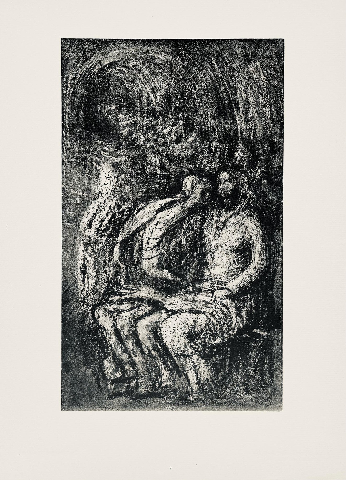 Henry Moore, Study For Northampton Madonna, The Drawings Of Henry Moore, Lithograph