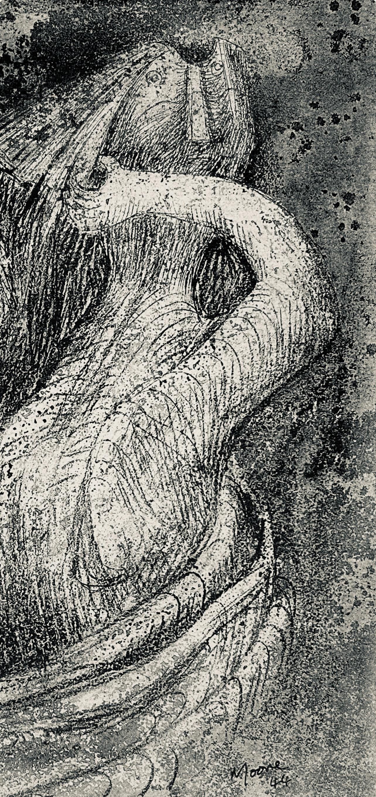 Henry Moore, Hair Combing, The Drawings Of Henry Moore, Lithograph