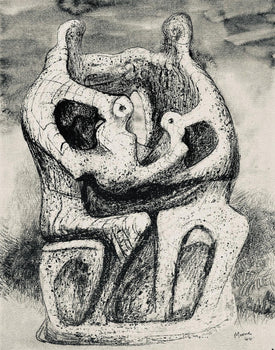 Henry Moore, Family Group, The Drawings Of Henry Moore, Lithograph