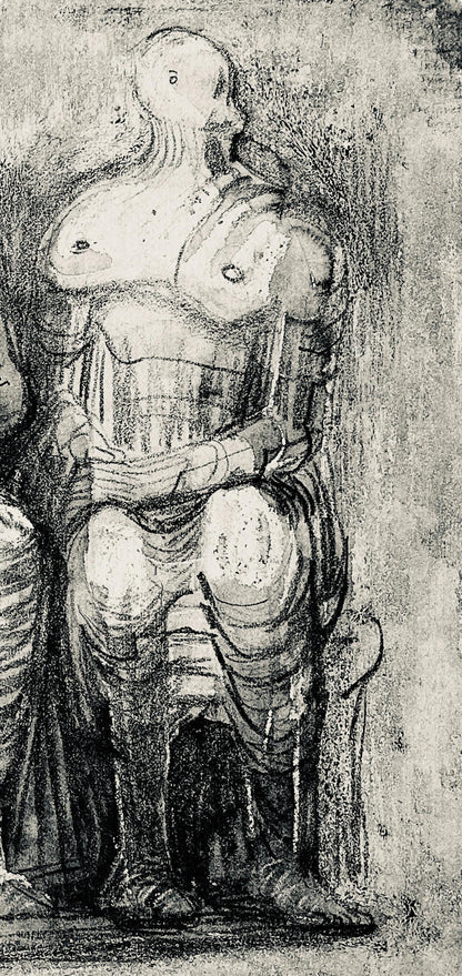 Henry Moore, Three Figures With Children, The Drawings Of Henry Moore, Lithograph