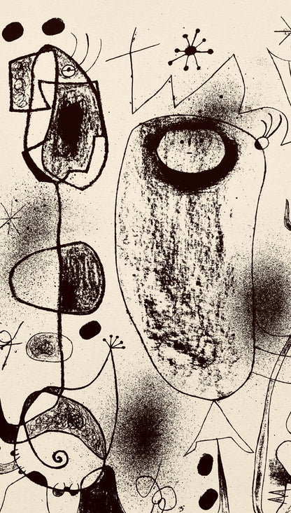 Joan Mir, Composition, The Prints Of Joan Miro, Etching