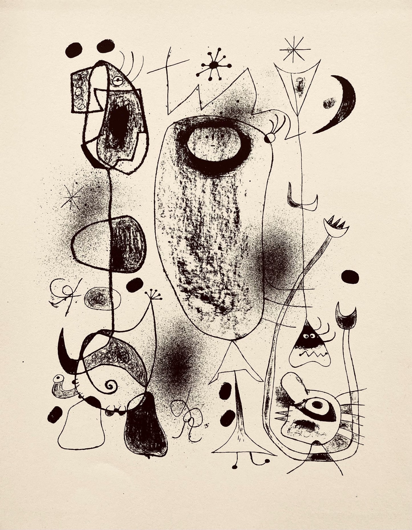 Joan Mir, Composition, The Prints Of Joan Miro, Etching