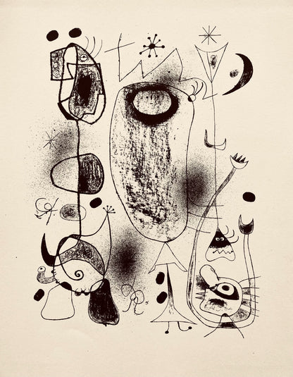 Joan Mir, Composition, The Prints Of Joan Miro, Etching