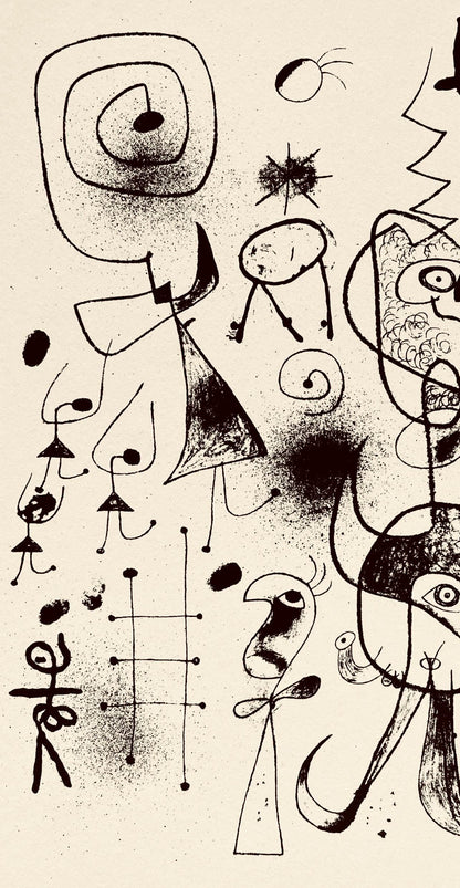 Joan Mir, Composition, The Prints Of Joan Miro, Etching