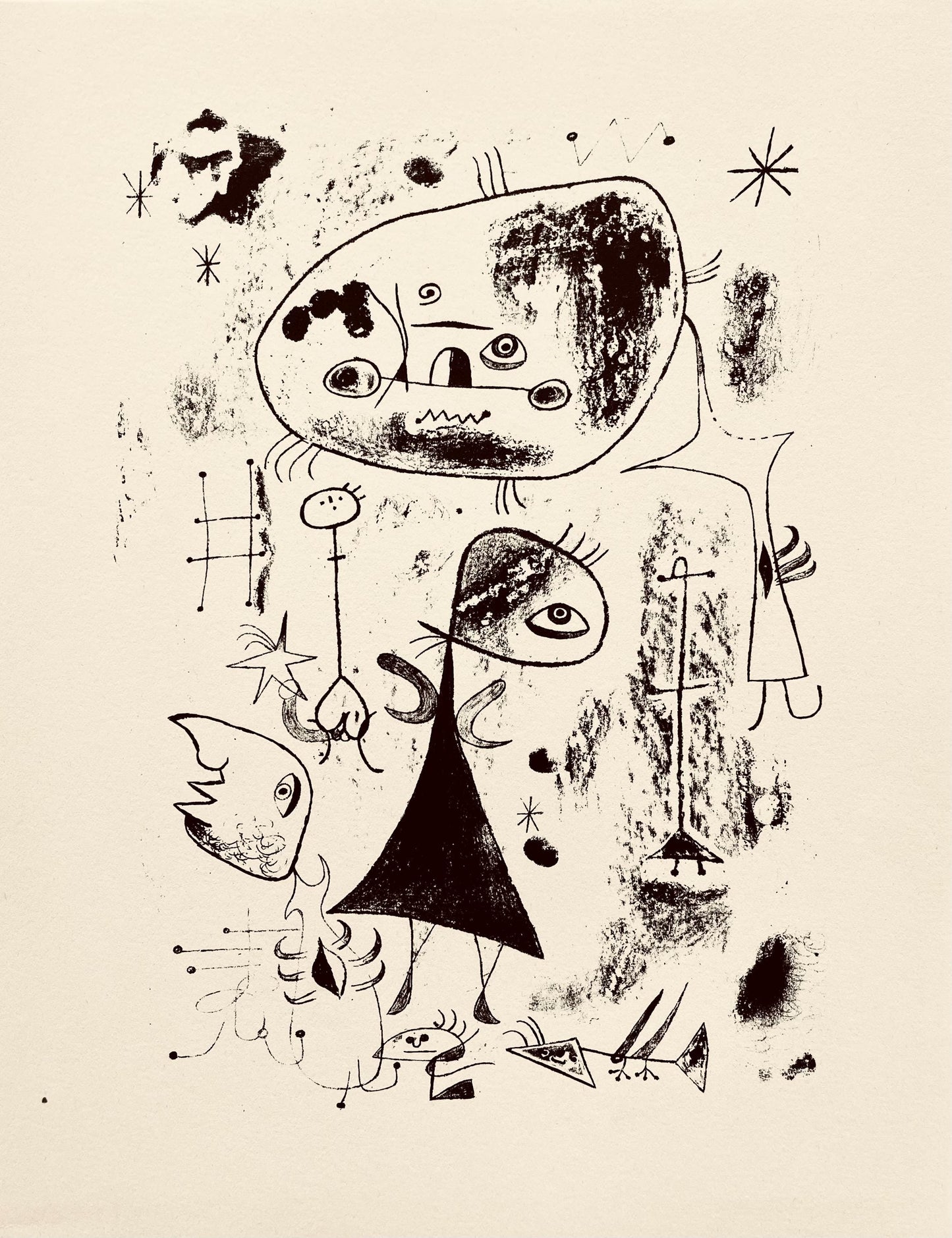 Joan Mir, Composition, The Prints Of Joan Miro, Etching