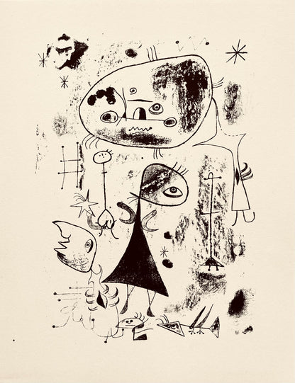 Joan Mir, Composition, The Prints Of Joan Miro, Etching