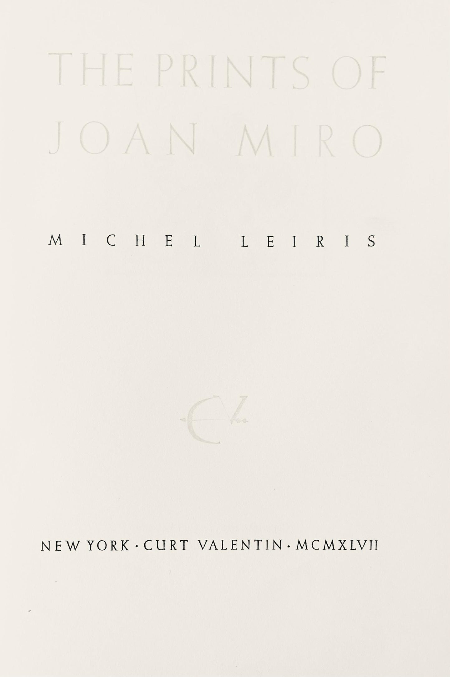 Joan Mir, Composition, The Prints of Joan Miro, Etching